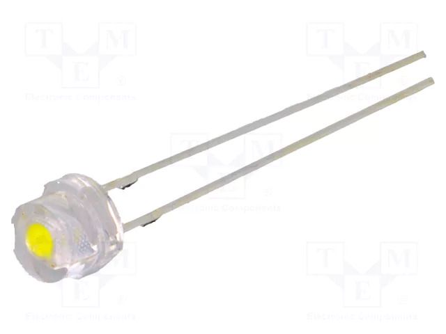 LED; white cold; 4.8mm; 5800÷7000mcd; 140°; 2.9÷3.6VDC; -30÷85°C OPTOSUPPLY OS4WFL56E1A