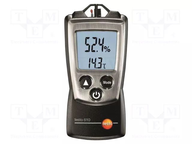 Thermo-hygrometer; LCD; -10÷50°C; 0÷100%RH; Accur: ±0.5°C; IP20 TESTO TESTO610