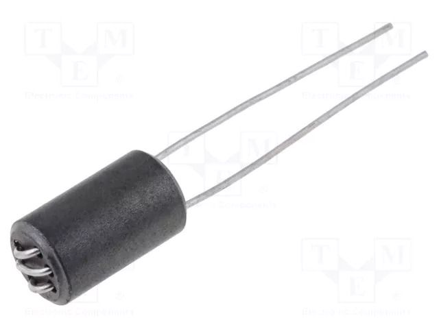 Inductor: ferrite; Number of coil turns: 3; Imp.@ 25MHz: 860Ω RICHCO RRH6-1-30-K5B