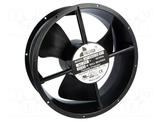 Fan: AC; axial; 230VAC; Ø254x89mm; 780m3/h; 52dBA; ball; 1400rpm FULLTECH UF25GC23-H