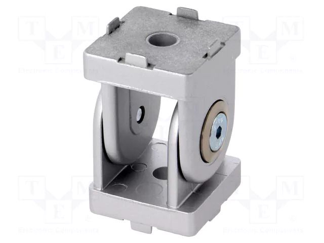 Hinge; for profiles; Width of the groove: 6mm; aluminium FATH FA-093G30AN06