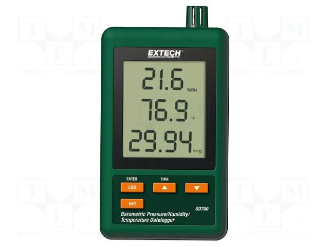 Data logger; pressure,temperature,humidity; Display: LCD; ±0.8°C EXTECH SD700