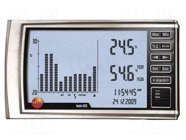 Thermo-hygrometer; -10÷60°C; 0÷100%RH; Accuracy: ±0.4°C; IP30 TESTO TESTO623/S