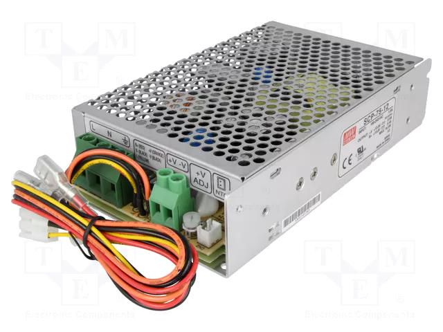 Power supply: buffer; for building in,modular; 74.5W; 13.8VDC MEAN WELL SCP-75-12