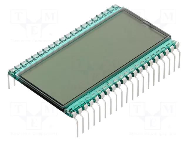 Display: LCD; 7-segment; STN Positive; No.of dig: 4.5; Char: 10mm DISPLAY ELEKTRONIK DE183-RU-30/8.4-3