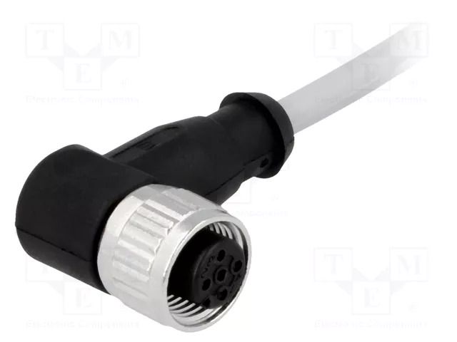 Connector: M12; plug; female; PIN: 4; angled 90°; cables; 1.5m HARTING 21348700484015