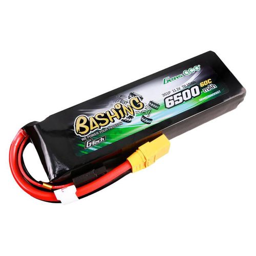 Gens ace G-Tech 6500mAh 11.1V 60C 3S1P Lipo Battery Pack with XT90-Bashing Series, Gens ace GEA653S60X9GT