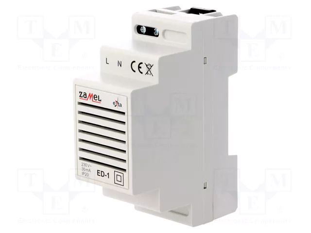 Signaller; 230VAC; IP20; for DIN rail mounting; 90x35x66mm ZAMEL ED-1