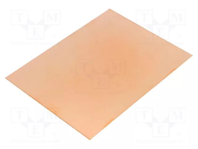 Laminate; FR4,epoxy resin; 2mm; L: 100mm; W: 75mm; Coating: copper SOLDER PEAK LAM75X100EX2