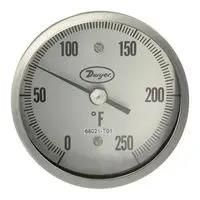 SANITARY BIMETAL THERMOMETER, 0-250DEG F BT15S32551