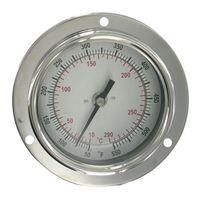 BIMETAL THERMOMETER, 0 TO 200DEG F BTPM24010D