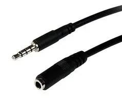 CABLE ASSY, 3.5MM MINI JACK PG-SKT, 2M MUHSMF2M