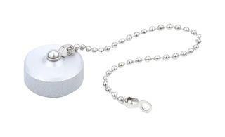 CLOSURE CAP, W/ BEAD CHAIN & LOOP, ALUM 130201-1111