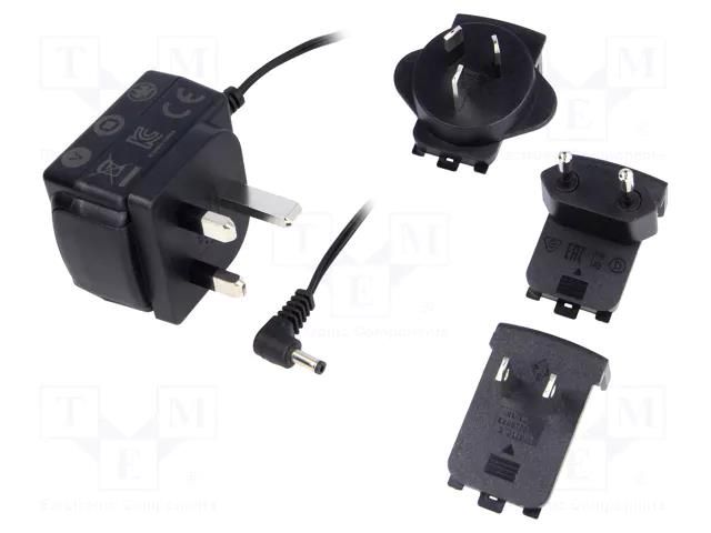 Power supply: switching; mains,plug-in; 5VDC; 1A; 5W; 110x57x70mm BRAINBOXES PW-800