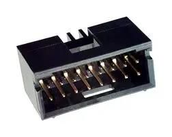 CONN, R/A HDR, 16POS, 2ROW, 2.54MM, TH 5-102570-6