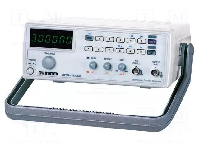 Generator: function; 3MHz; LED; 6 digits; Ch: 1; 100÷240VAC GW INSTEK SFG-1003