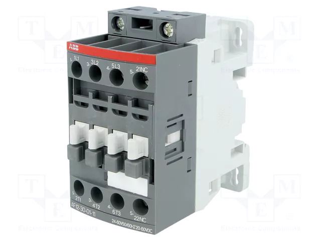 Contactor: 3-pole; NO x3; Auxiliary contacts: NC; 12A; AF; W: 45mm ABB AF12-30-01-14