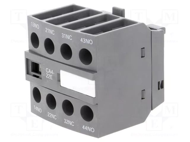 Auxiliary contacts; Leads: screw terminals; front; AF ABB CA4-22E