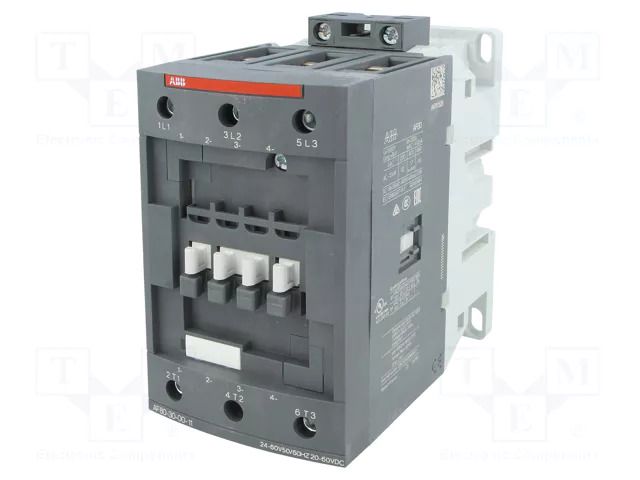 Contactor: 3-pole; NO x3; 24÷60VAC,20÷60VDC; 80A; AF; W: 55mm ABB AF80-30-00-11