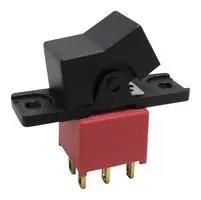 ROCKER SWITCH, DPDT, 5A, 120V/28V, PANEL MP3AD3R102M1QES