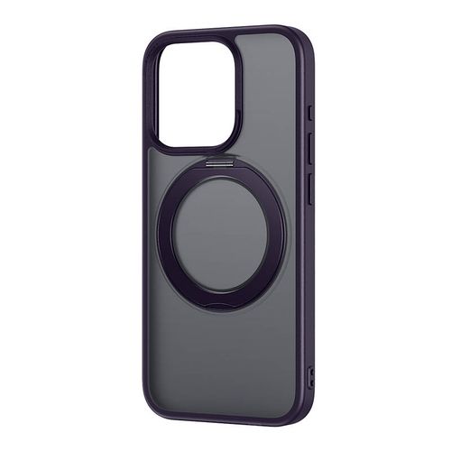 Phone Case Baseus SkyRing Magnetic with Stand for iP 14 Pro Max + tempered-glass and cleaning kit (purple), Baseus P60161005511-02