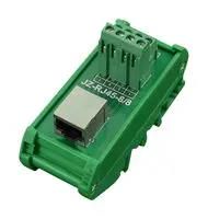 INTERFACE MOD, RJ45 JACK-8POS TERM BLOCK FIT0852