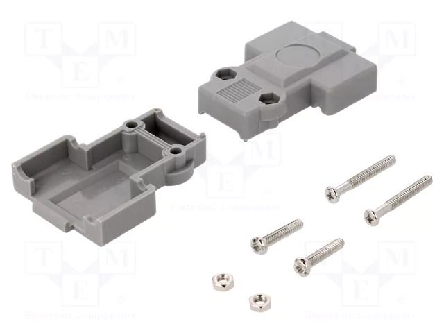 Enclosure for connectors: D-Sub; straight; Locking: screws ENCITECH DFCK09-P-K