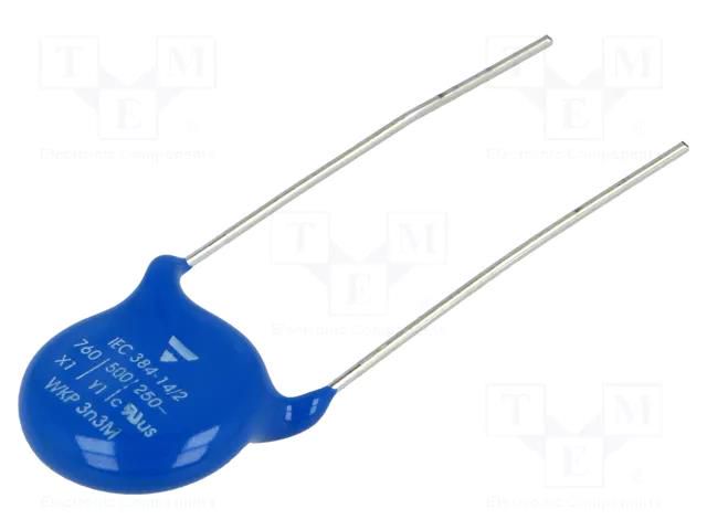 Capacitor: ceramic; suppression capacitor,X1,Y1; 3.3nF; Y5U; ±20% VISHAY WKP332MCPEJ0KR