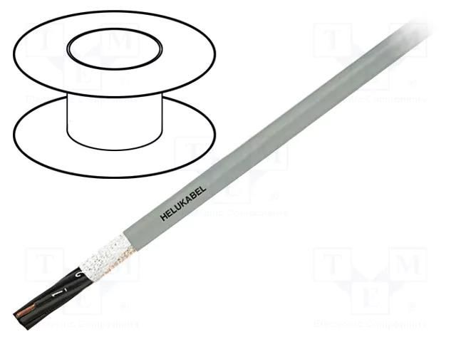 Wire: control cable; PURO-OZ-HF; 2x1mm2; PUR; grey; stranded; Cu HELUKABEL PO-OZ-HF2X1