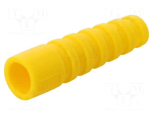 Strain relief; RG59,RG62; yellow; Application: BNC plugs; 10pcs. MH CONNECTORS RG59/62SRB-Y