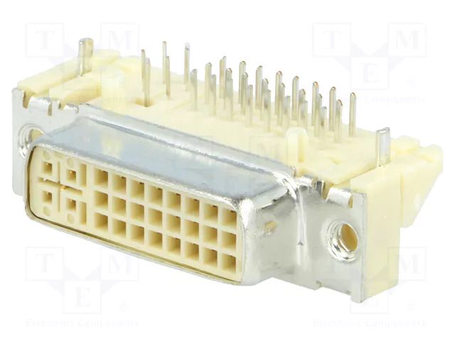 Connector: DVI-I; socket; MicroCross DVI; PIN: 29; gold flash; THT MOLEX MX-74320-1007