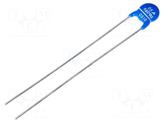 Varistor: metal-oxide; THT; 60VAC; 85VDC; 100V; 400A; Ø7mm; 2.2J EPCOS SIOV-S05K60
