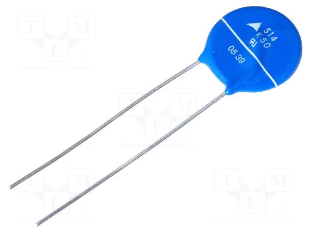 Varistor: metal-oxide; THT; 50VAC; 65VDC; 82V; 4500A; Ø16.5mm; 15J EPCOS / TDK SIOV-S14K50