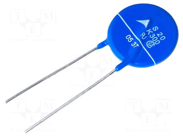 Varistor: metal-oxide; THT; 300VAC; 385VDC; 470V; 8000A; -40÷105°C EPCOS SIOV-S20K300
