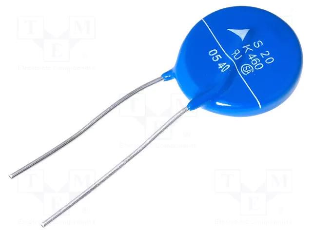 Varistor: metal-oxide; THT; 460VAC; 615VDC; 750V; 8000A; -40÷105°C EPCOS SIOV-S20K460