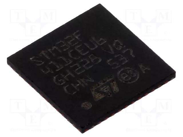 IC: STM32 ARM microcontroller; 100MHz; UFQFPN48; 1.7÷3.6VDC STMicroelectronics STM32F411CEU6