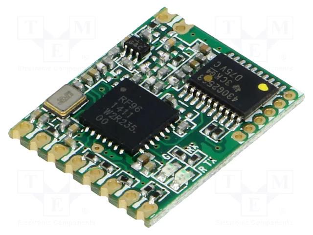 Module: transceiver; RF; FSK,GFSK,LoRa,OOK; 868MHz; RS232,UART HOPE MICROELECTRONICS HM-TRLR-S-868