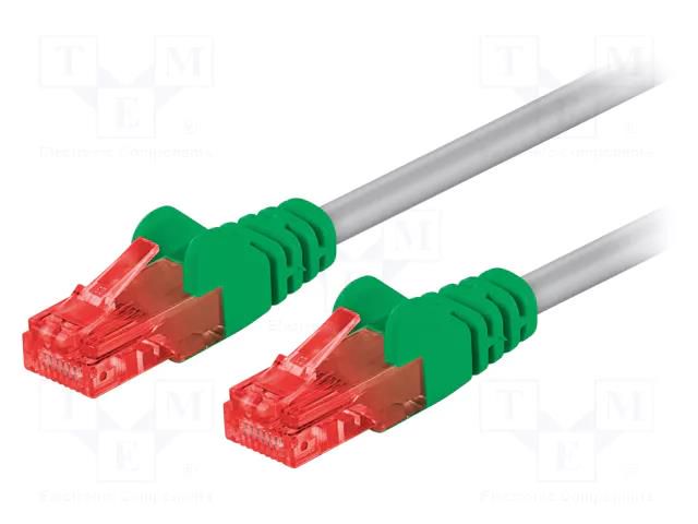 Patch cord; RJ45 plug,both sides; U/UTP; 6; stranded; CCA; PVC Goobay U/UTP6-CCA-CR-020