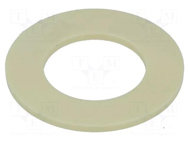 Bearing: thrust washer; without mounting hole; Øout: 18mm; yellow IGUS WTM-1018-010