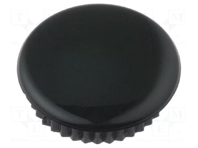 Cap; black; Mounting: push-in; plastic MENTOR SK17-Z/B