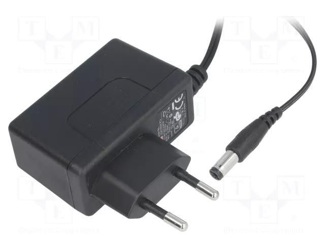 Power supply: switching; mains,plug-in; 24VDC; 0.5A; 12W; 85% MEAN WELL SGA12E24-P1J