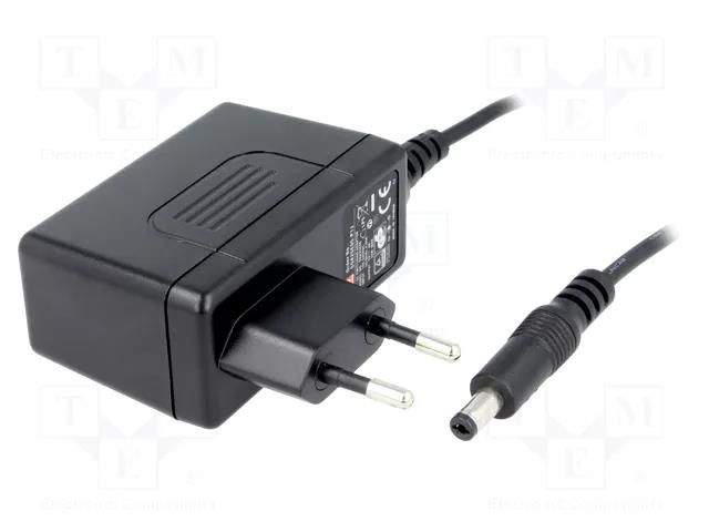 Power supply: switching; mains,plug-in; 9VDC; 2.77A; 25W; 86.5% MEAN WELL SGA25E09-P1J