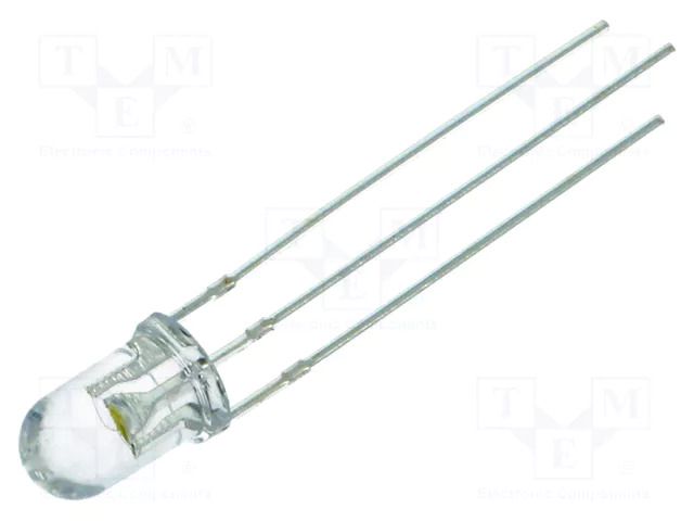 LED; red/warm white; 5mm; 30°; Front: convex; 1.8÷2.6/2.8÷3.6VDC OPTOSUPPLY OSRMPA5B31A