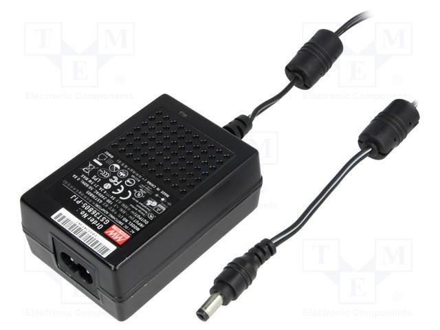 Power supply: switching; 9VDC; 3.11A; Out: 5,5/2,1; 28W; 85÷264VAC MEAN WELL GST36B09-P1J