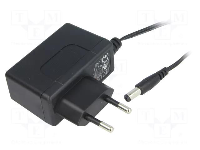 Power supply: switching; mains,plug-in; 18VDC; 0.666A; 12W; 85% MEAN WELL SGA12E18-P1J