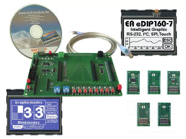 Dev.kit: evaluation; Software: included DISPLAY VISIONS EAEVALEDIP160B