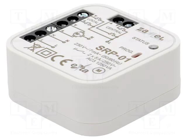 Blinds controller; flush mount; 230VAC; NO x2; IP20; Ioper.max: 5A ZAMEL SRP-01