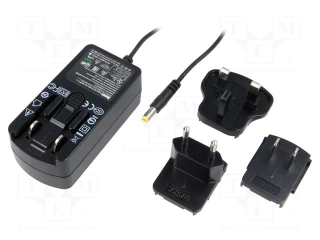 Power supply: switching; mains,plug-in; 12VDC; 2A; 24W; straight SUNNY SYS1541-2412
