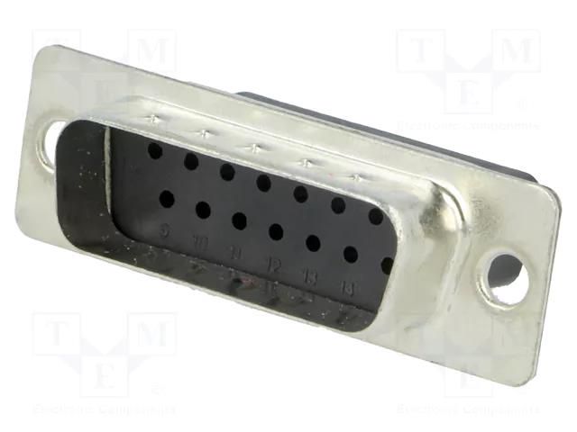 Connector: D-Sub; PIN: 15; plug; male; for cable; Type: w/o contacts MH CONNECTORS MHDBC15SP