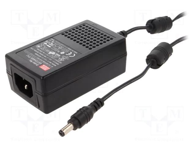 Power supply: switching; 5VDC; 4A; Out: 5,5/2,1; 20W; 85÷264VAC MEAN WELL GST25A05-P1J